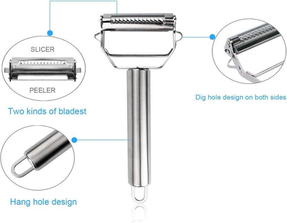 1pcs Multifunctional Julienne Peeler Vegetable Fruit Stainless Steel