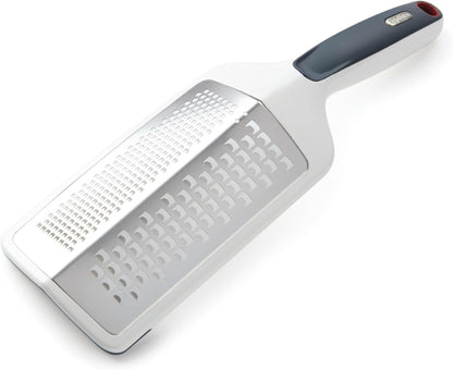 Zyliss Fine Grater and Zester - Handheld Grater with Stainless Steel Blade & Wheat Straw Handle - Ideal for Hard Cheese, Chocolate, Fruit, Vegetables, & More - Protective Cover Doubles as Scraper