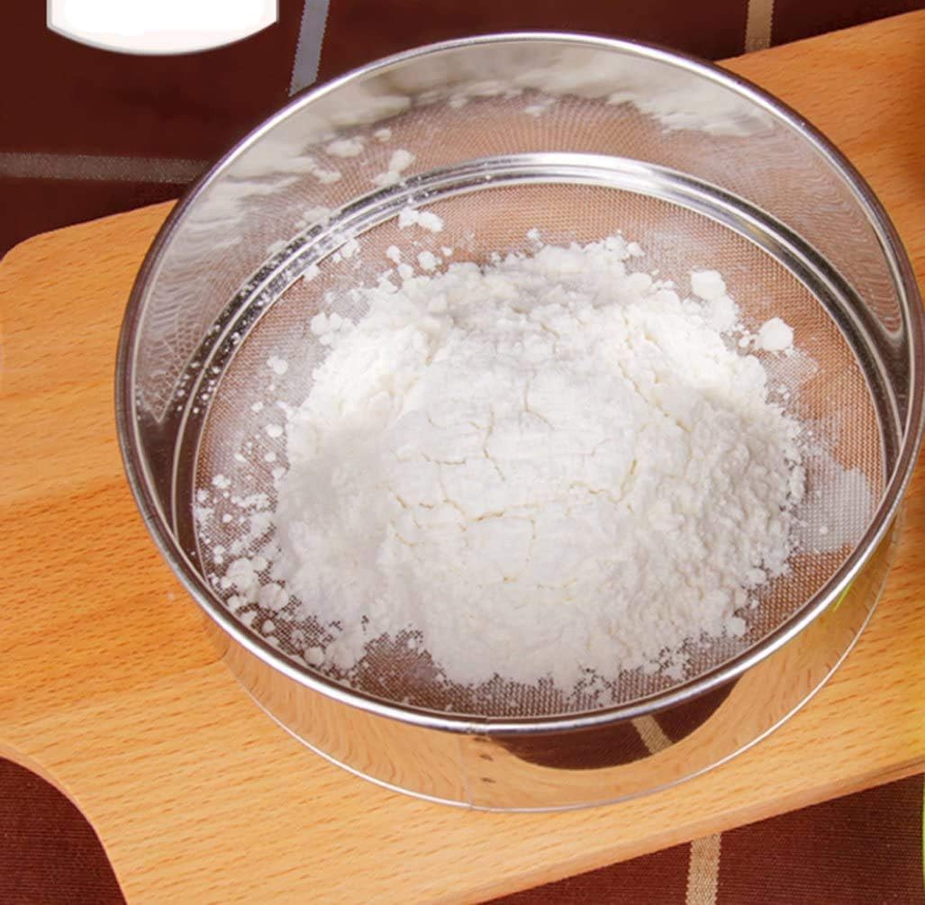 LOVEDAY 6 Inch Stainless Steel Round Flour Sieve with 40 Mesh (18/8 Steel)