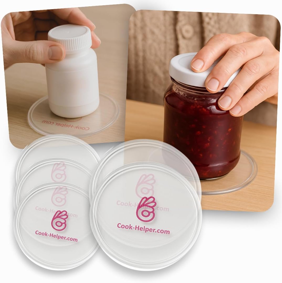 One-Handed Gadget to Secure Any Item, Open Jars & Bottles, Mix Food in A Bowl. Adaptive Equipment for One Hand—Great Gift Idea for Those with Weak or Injured Hands and Stroke Recovery. 3pcs x 3.14"