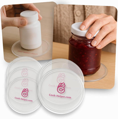 One-Handed Gadget to Secure Any Item, Open Jars & Bottles, Mix Food in A Bowl. Adaptive Equipment for One Hand—Great Gift Idea for Those with Weak or Injured Hands and Stroke Recovery. 3pcs x 3.14"