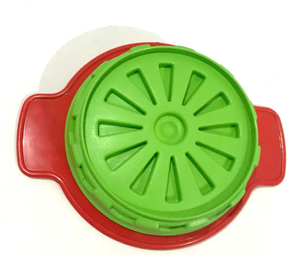 Apple Cutter with Protection Cover & 12 Blade Corer | Stainless Steel Fruit Slicer Divider for Apples, Pears & Potatoes