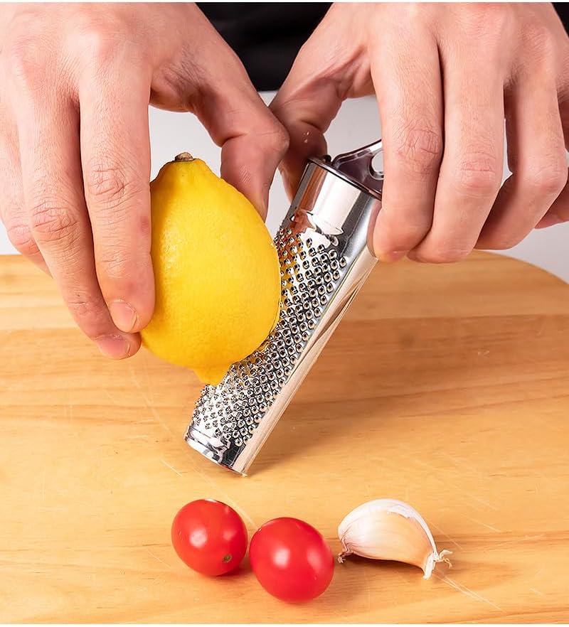 Nutmeg Grater Stainless Steel Kitchen Grater, Multifunctional Zester for Ginger, Garlic,Cheese Grate Nutmeg, Lemon, Lemon ZesterDurable and Professional Kitchen Tool Garlic Tools