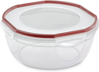 STERILITE Rocket Red Sterilite Plus Ultra Seal Latching Bowl, 4.7 quart