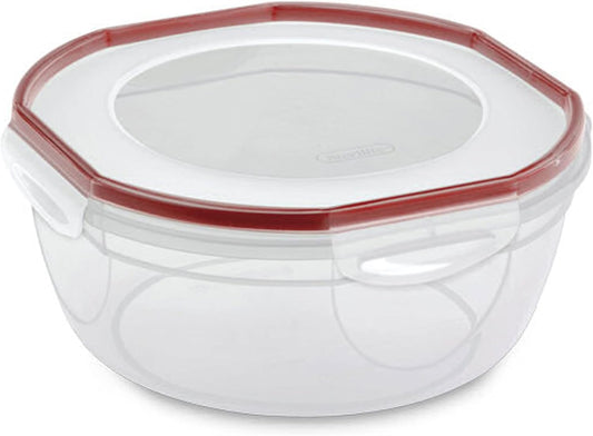 STERILITE Rocket Red Sterilite Plus Ultra Seal Latching Bowl, 4.7 quart