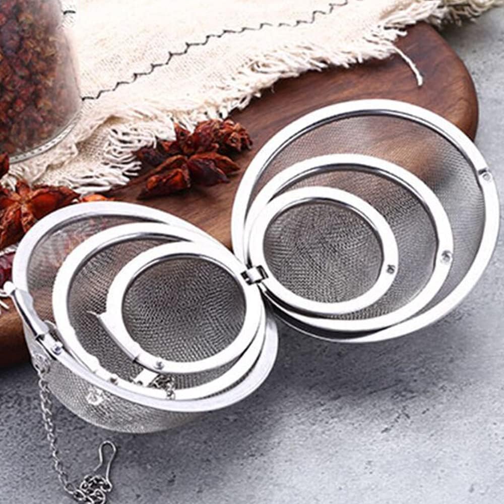 Stainless Steel Mesh Tea Ball, Extra Fine Mesh Tea Infuser for Loose Leaf Tea, Tea Strainers Tea Infuser Strainer Filters for Tea 3piece set