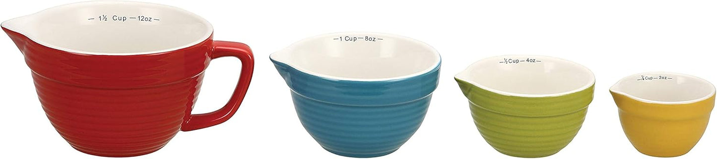 Creative Co-Op Bowl Shaped Measuring Cups (Set of 4 Sizes)