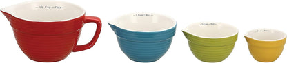 Creative Co-Op Bowl Shaped Measuring Cups (Set of 4 Sizes)
