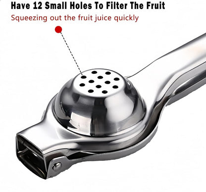 Jenkin Stainless Steel Manual Juicer Citrus Lemon Squeezer,Fruit Juicer Lime Press Metal,Professional Hand Juicer Kitchen Tool