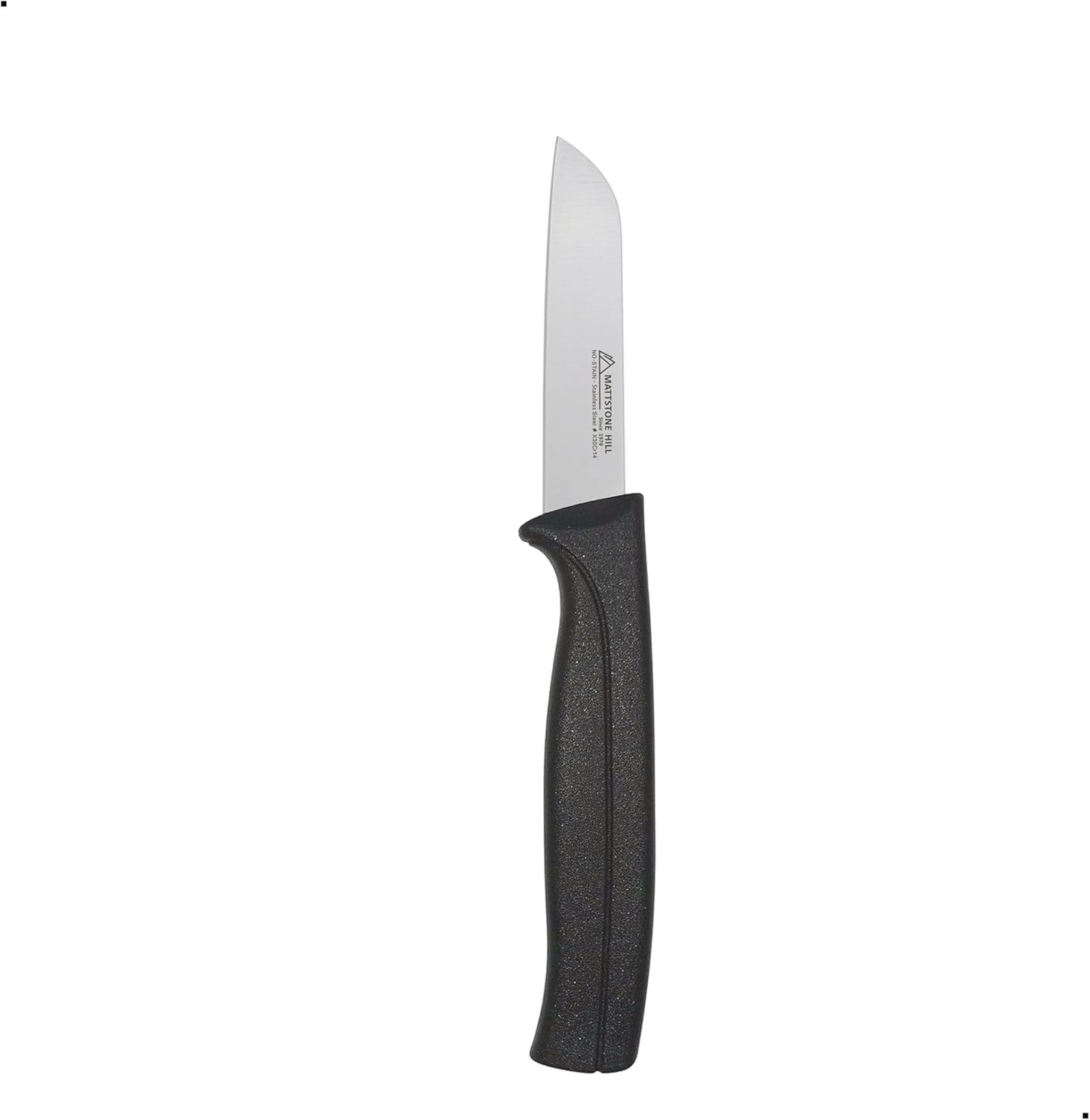 Tomato Knife - MATTSTONE HILL 5 Inch Serrated Kitchen Utility Knife, Serrated Cheese Tools, German X50CrMoV Steel, Red Handle