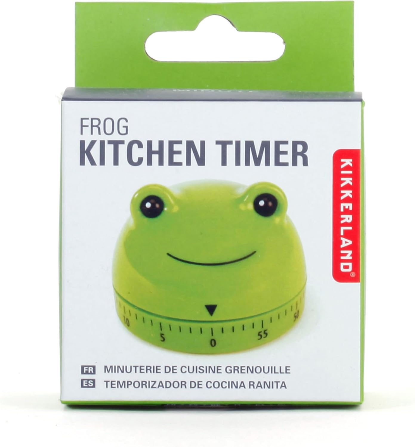 Kikkerland Frog Timer – Fun Gadget for Home & Kitchen – 60 Minute Windup Timekeeper for Cooking