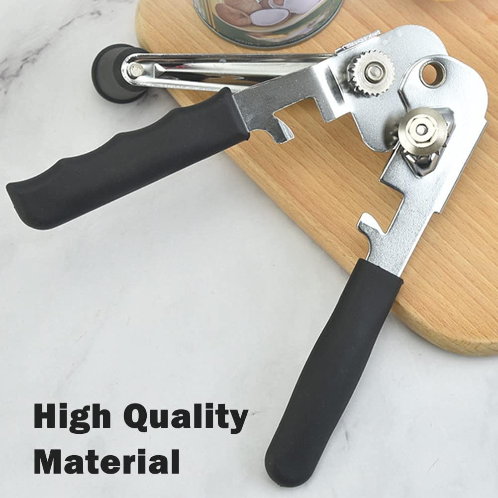 Commercial Can Opener,Heavy Duty Hand Crank Can Opener,Stainless Steel Manual Can Opener,Durable Bottle Opener,Handheld Can Opener for Kitchen,Camping,Picnic,Bar,Restaurant