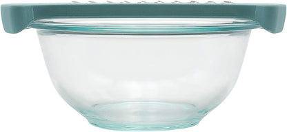 Microplane Mixing Bowl Grater - Extra Coarse Grater for Cauliflower Rice - Purist Blue