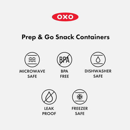 OXO Good Grips Prep and Go Silicone Squeeze Bottle 2 Pack - Ocean Blue