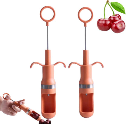 2PCS Cherry Pitter, Cherry Pitter Tool Pit Remover, Jujube Seed Remover Fruit Corer Pitter for Making Cherry Jam Remove Cherry Seed 23cm