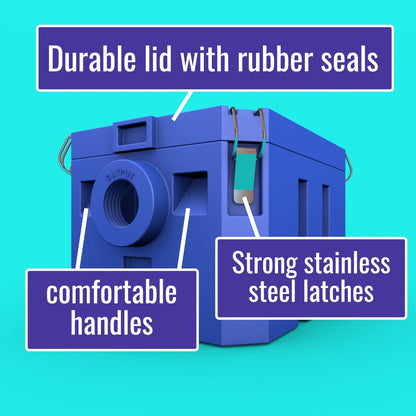 BESEDER Grease Trap Interceptor plastic 10 GPM (20 lb Capacity) Commercial Kitchen