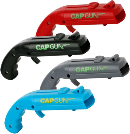 bottle cap shooting gun - Fun bottle opener tool launches bottle caps for parties, barbecues, and bar games (color)