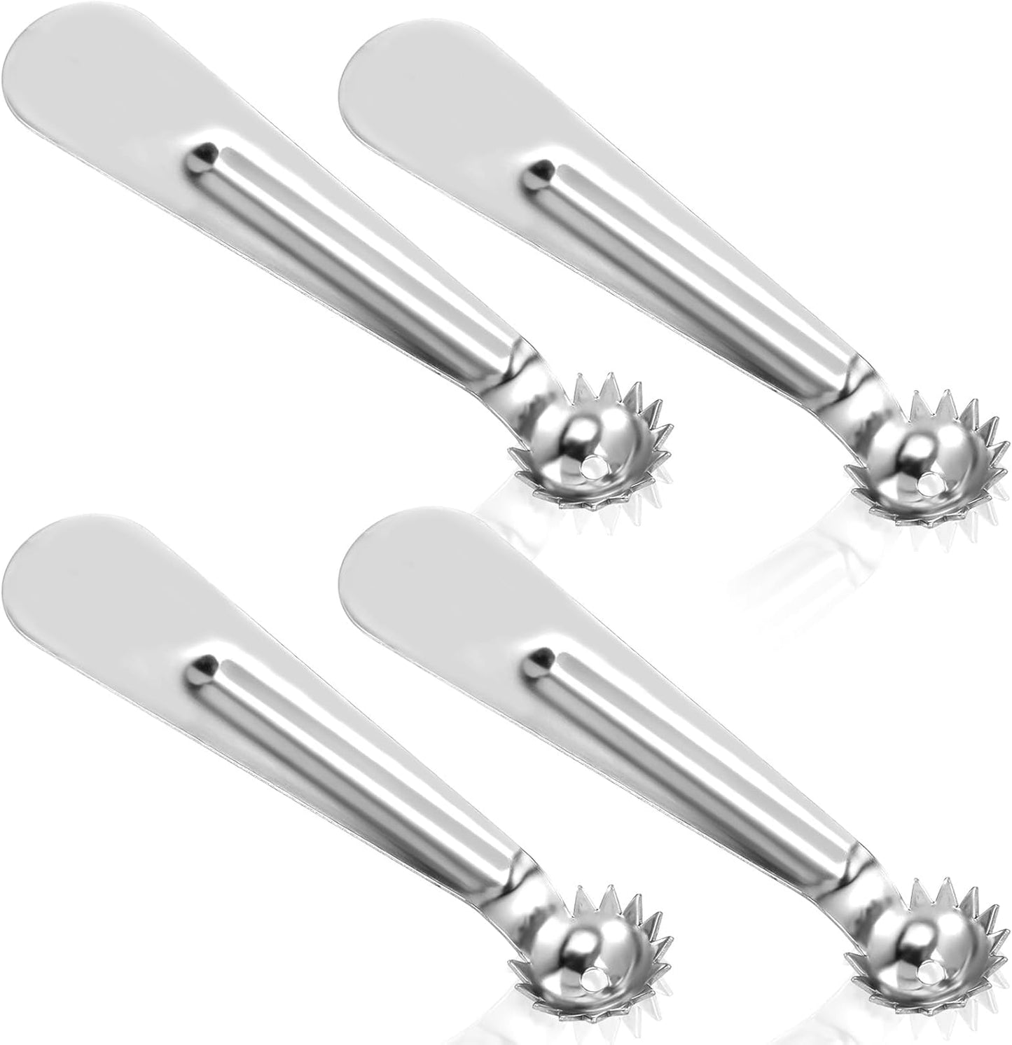 SHENLIU 4Pcs Strawberry Hullers, Stainless Steel Tomato Corer Tool, Tomato Stem Corer Pineapple Pitter Tool, Strawberries Huller Stem Remover for Strawberry,Tomatos,Vegetable and Fruit Corers