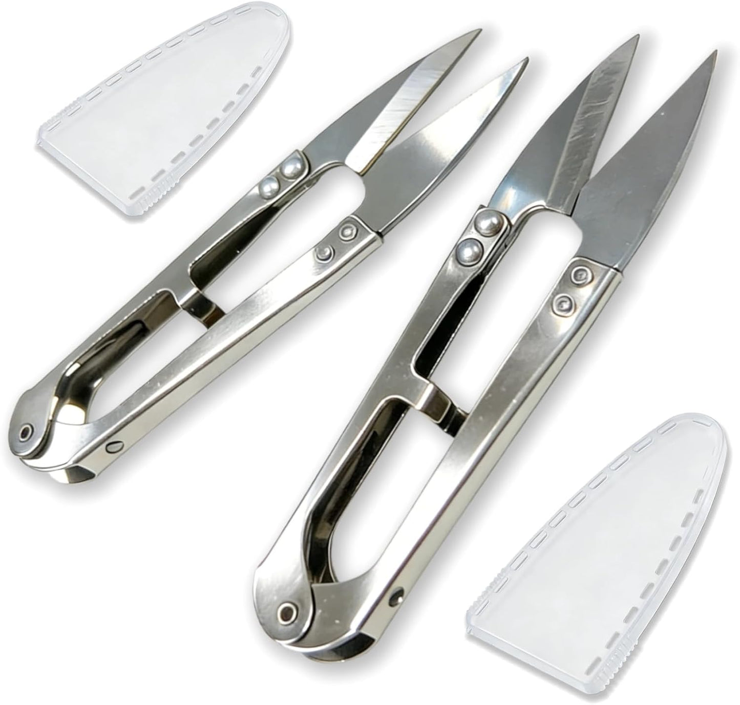 2 Pack 4.1Inch Pruning Scissors, Bud And Leaves Trimmer Yarn Thread Cutter Snips Trimming Supplies, Garden Plants, Gardening Clippers Flower, Stainless Steel Pruners Trimmers