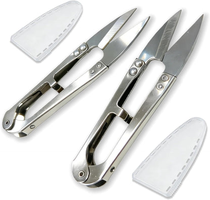 2 Pack 4.1Inch Pruning Scissors, Bud And Leaves Trimmer Yarn Thread Cutter Snips Trimming Supplies, Garden Plants, Gardening Clippers Flower, Stainless Steel Pruners Trimmers