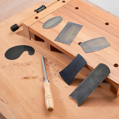 New Cabinet Scraper Cards and Cabinet Scraper Burnisher with 12 Piece Multi-Shaped Scraper Set Suitable for Various Small space and Small-Sized Tasks(HTCSCS13)