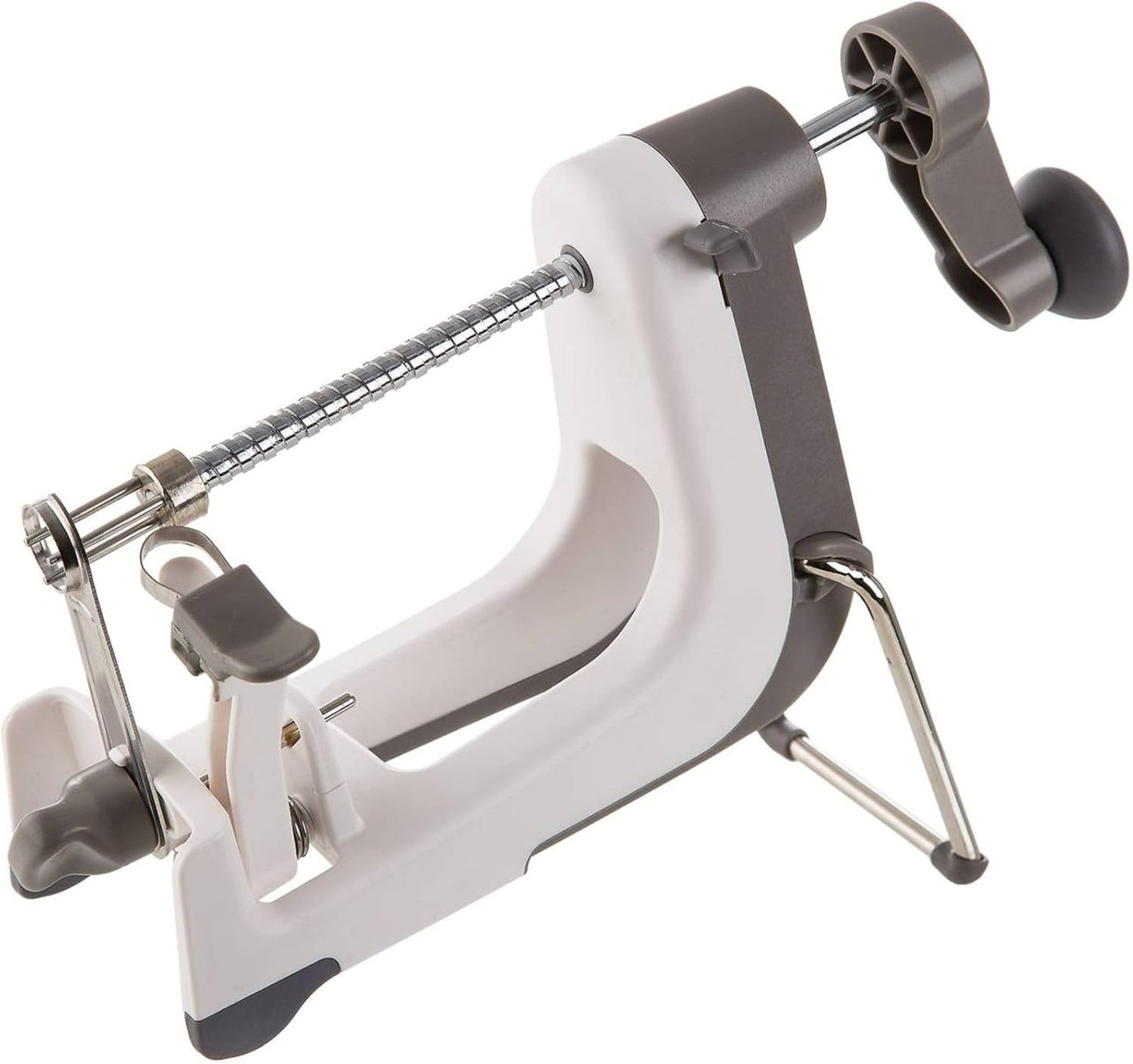 PL8 Professional Apple Machine - Ergonomic Apple Peeler with Tilted Base, Silicone Non-skid Feet for Stability, and Foldable Stainless Steel Stand for Easy Storage
