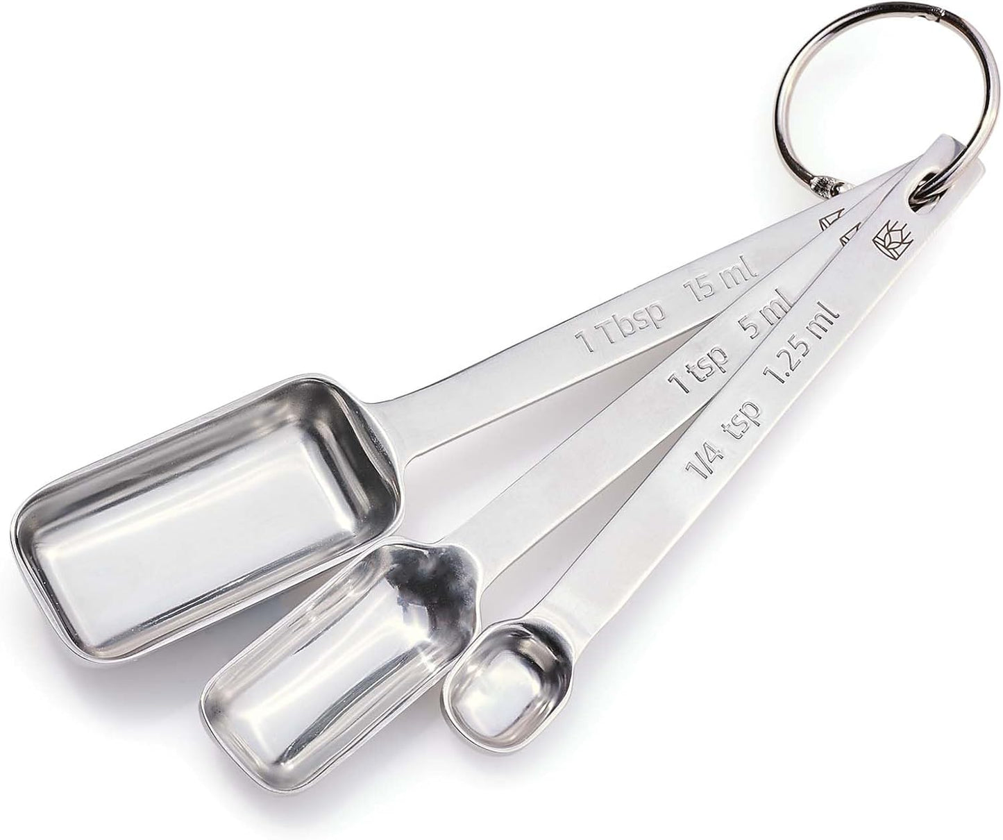 King Arthur Baking Company Odd-Sized Measuring Spoons, 18/8 Stainless Steel, 5-Piece Set, Precision Measures, For Baking And Cooking
