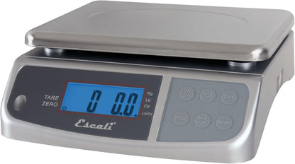 Escali M-Series NSF Certified Digital Kitchen & Industrial Scale, 66 lb Capacity, Dual Display, Spill-Proof, Stainless Steel