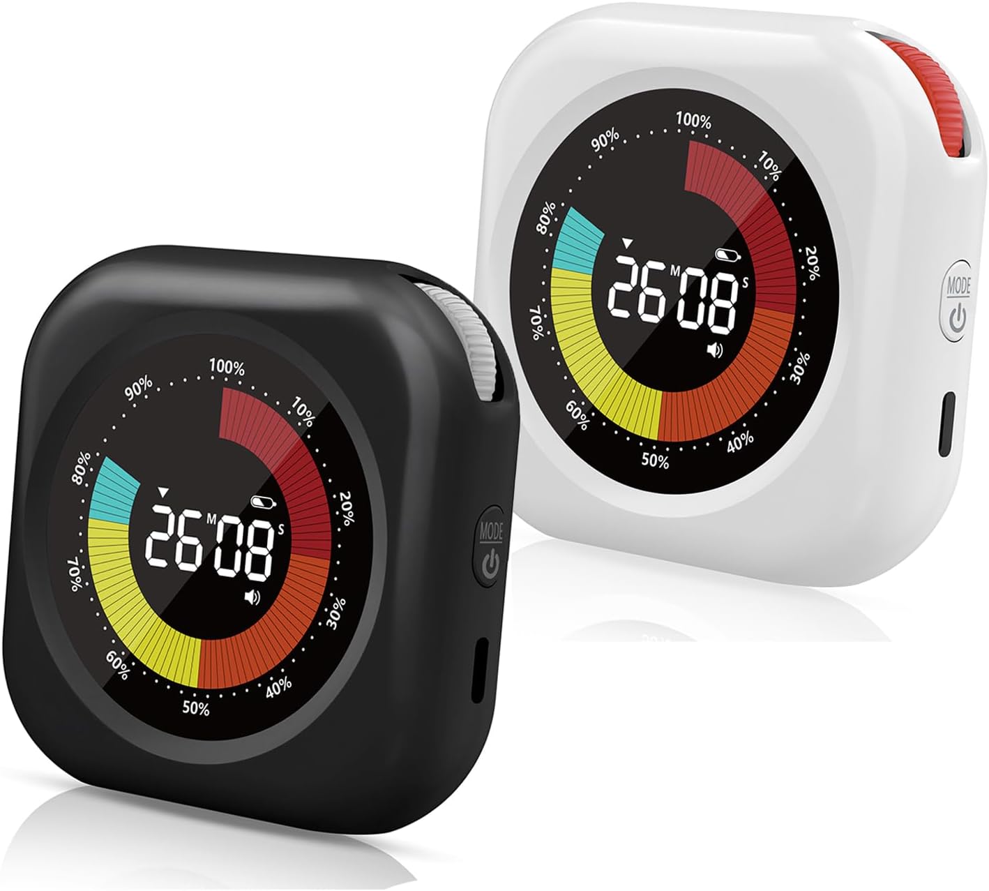 PERSUPER Visual Timer for Kids, 10 Hours Countdown/Up, with Rechargeable, 3 Volume Levels, 3 Brightness Display, and Magnetic, Homeschool Study Tool, Large Digital Timers for Classroom, Kitchen