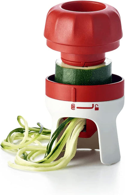 TUPPERWARE Brand Handy Spiralizer - Turns Vegetables into Veggie Spaghetti - Easy to Use & Compact - Dishwasher Safe & BPA Free