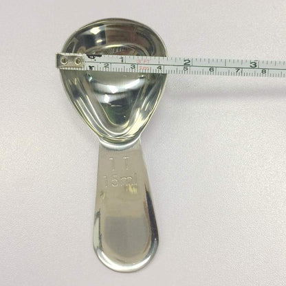 CoaGu Short Handle Coffee Scoop 15ml (1 Tbsp) - Stainless Steel Measuring Spoon for Ground Coffee, Spices & Protein Powder - Compact Design Fits Small Jars, Dishwasher Safe & Rust-Resistant