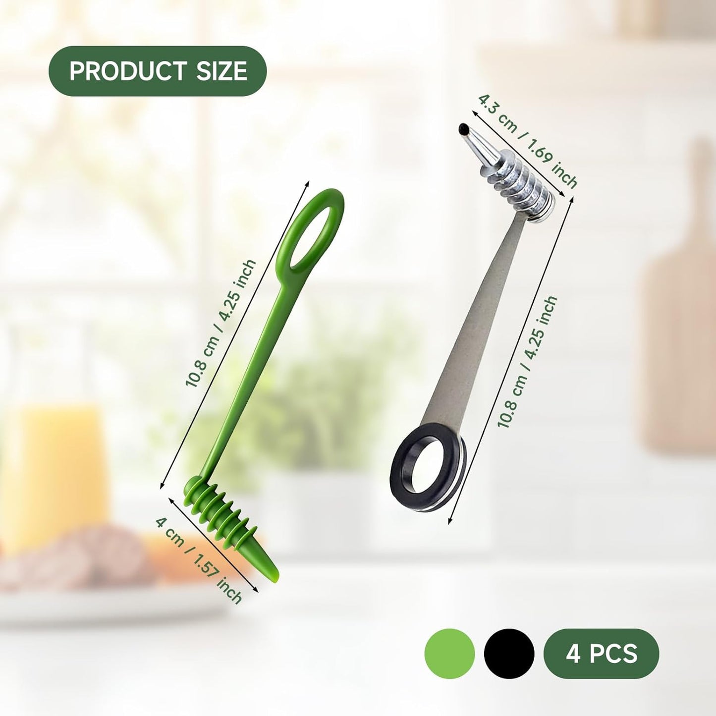 Potato Spiral Cutter and Spiral Potato Cutter, 4-Piece Vegetable Spiralizer Set with Dual Designs,Create Fun Twists for Daily Meals and Party Platters,Compact Kitchen Tool for Healthy Food Preparation