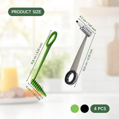 Potato Spiral Cutter and Spiral Potato Cutter, 4-Piece Vegetable Spiralizer Set with Dual Designs,Create Fun Twists for Daily Meals and Party Platters,Compact Kitchen Tool for Healthy Food Preparation