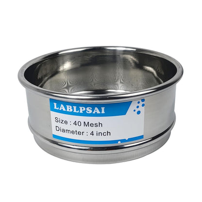 325 Mesh Lab Sieves 4" Diameter 304 Stainless Steel Wire Cloth Test Sieve for Industrial Laboratory Home