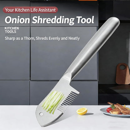 Stainless Steel Multi-purpose Julienne Peeler, Vegetable Julienne Slicer Quick & Easy Kitchen Shredder Tool, Precision Julienne Blade, Comfortable Handle & Hanging Hole for Fruit, Carrot (1Pcs)