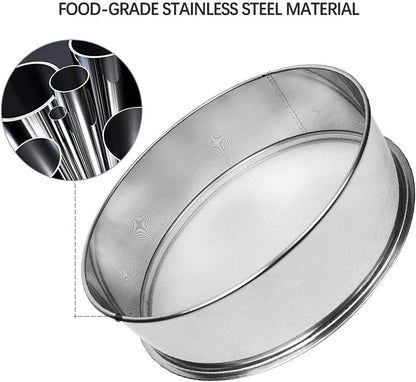 Sidasu Vibrating Sifter Mesh Screen Stainless Steel Vibrating Sieve Mesh Screen 30 Mesh for Automatic Powder Sifter Machine
