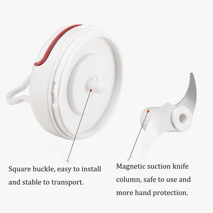 Manual Food Chopper for Vegetable Fruits Nuts Onions Garlic Ginger Chili Spice Herbs, Mini Chopper Hand Pull Mincer Blender Mixer Food Processor, Hand Pull String Portable Choppers Cutter with Handle