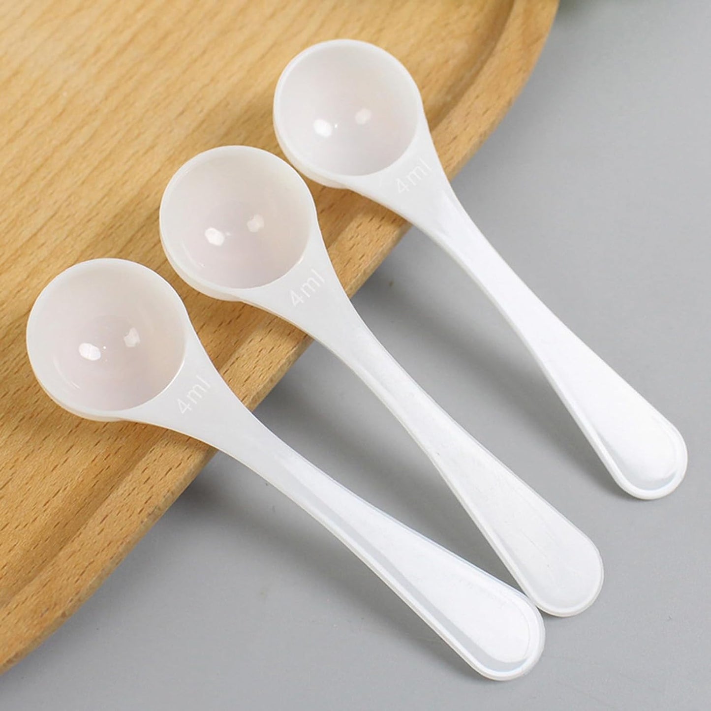 2 Pcs 4ml/2g Milk Powder Spoon Micro Measuring Scoop Plastic Measuring Spoons Long Handle Kitchen Spice Measuring Tool