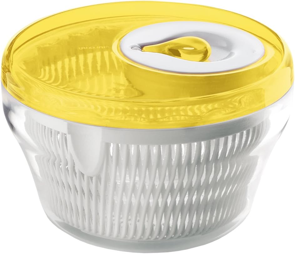 Guzzini Latina Large Transparent Salad Spinner, 11-Inches