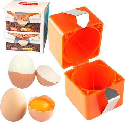 Egg Shell Opener, Egg Cracker Tool, Egg Peeler, Egg Peeler Tool for Hard Boiled Eggs New Kitchen Gadgets for Raw Egg - Red
