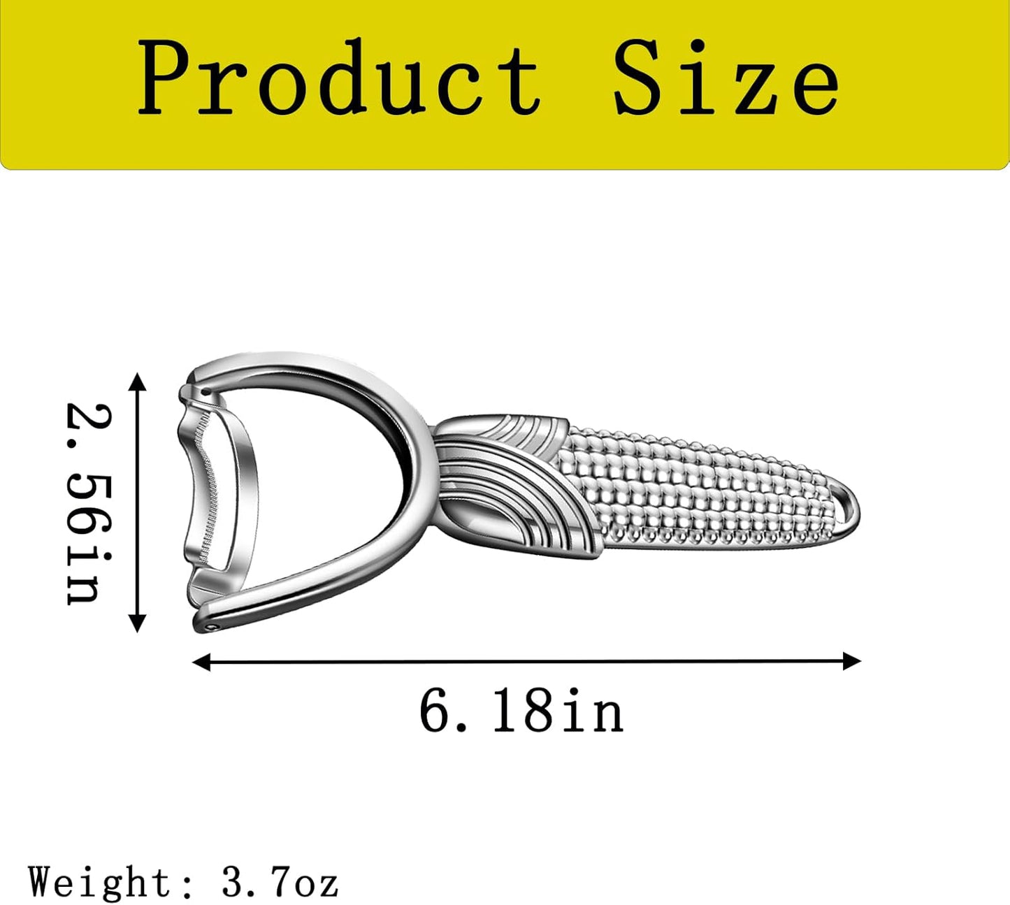 Corn Peeler, Stainless Steel Cob Stripper Tool, Kernel Remover for Corn Cob