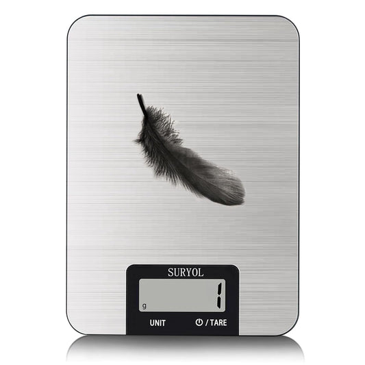 Food Kitchen Scale High-Precision Digital Scale Accurate Weighing for Baking & Cooking Enthusiasts(Silvery & Grayish Green)