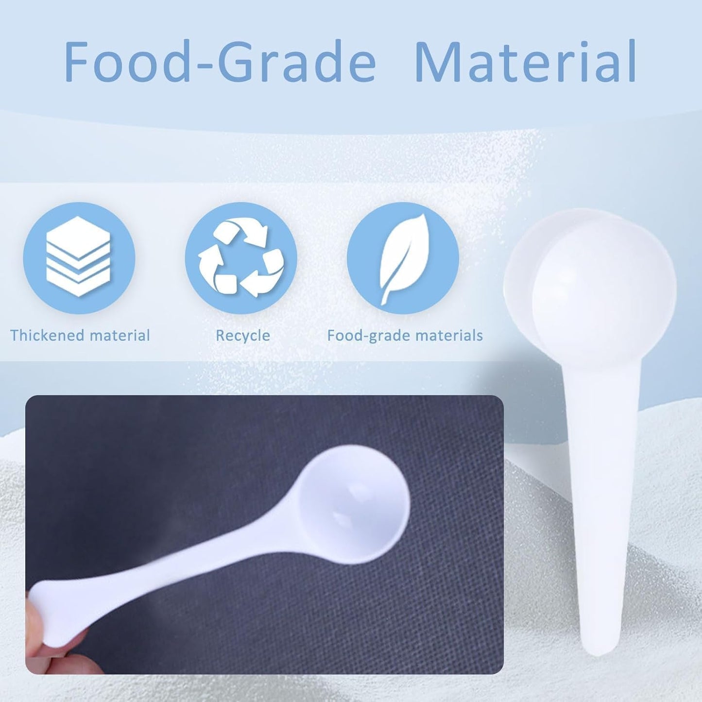 4 Packs Measuring Spoons Set 1g 3g 5g 10g Scoops for Coffee Protein Milk Powder Kitchen Tools for Accurate Measurements Spoons for Creatine Protein Formula Gram Measuring Scooper