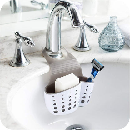 YYaaloa Sink Basket Sink Strainers Basket Kitchen Drain Shelf Sink Storage Holder (style 2- Pink)