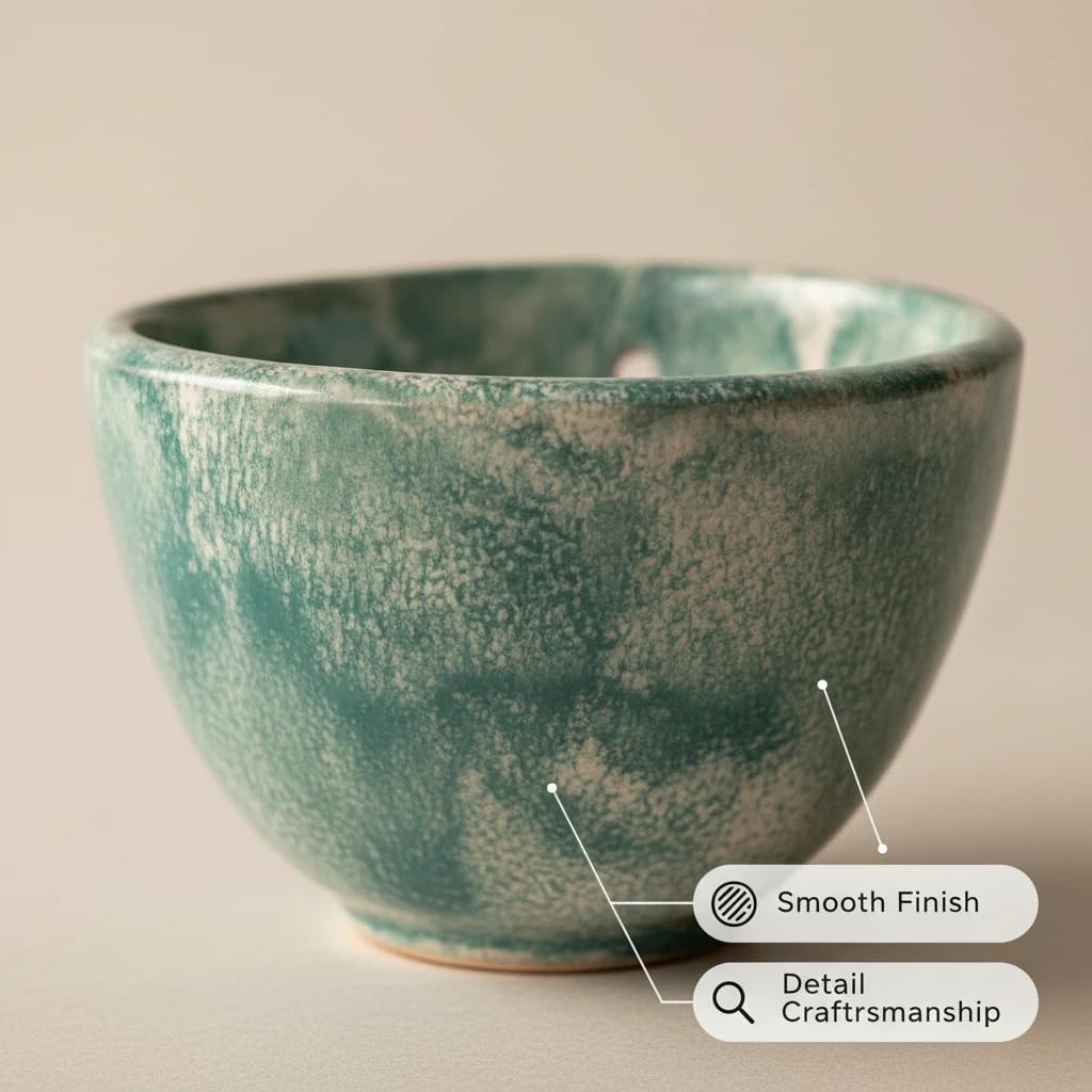 Herb Stripper Bowl, Herb Stripping Bowl with Multiple Hole Sizes to Separate Leaves from Stems (Blue)