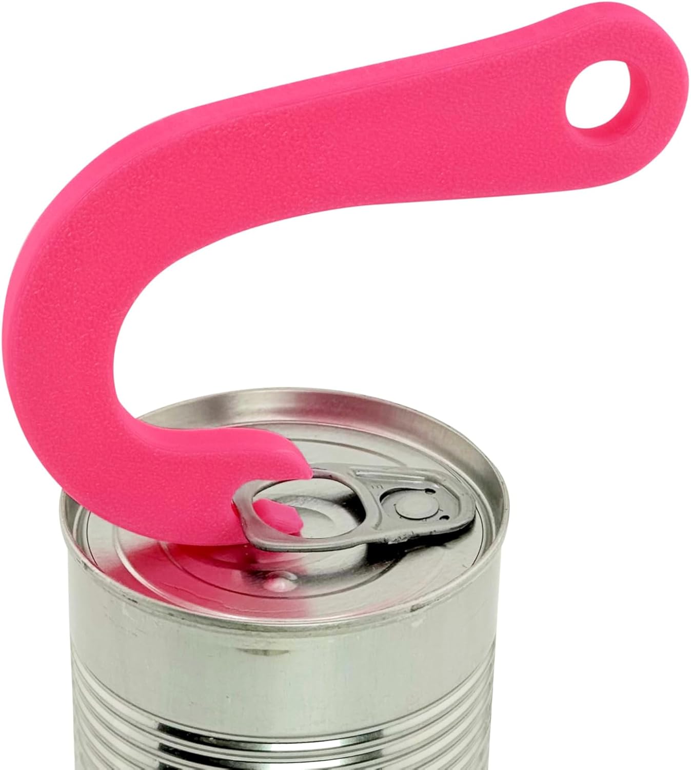 Can Tab Opener, Hook Tab Lifter by Intulon, Manual Ring Puller for Soup, Beans, and Pet Food Cans, Kitchen Gadget (2 Pack Pink)
