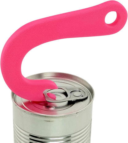 Can Tab Opener, Hook Tab Lifter by Intulon, Manual Ring Puller for Soup, Beans, and Pet Food Cans, Kitchen Gadget (2 Pack Pink)