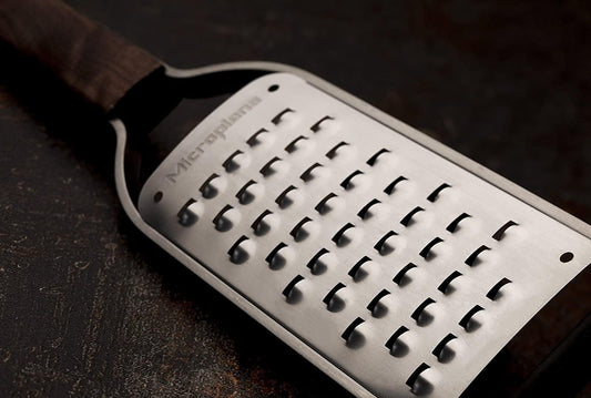 Microplane Master Series Wood Handle Stainless Steel Frame Extra Coarse Blade Cheese Grater