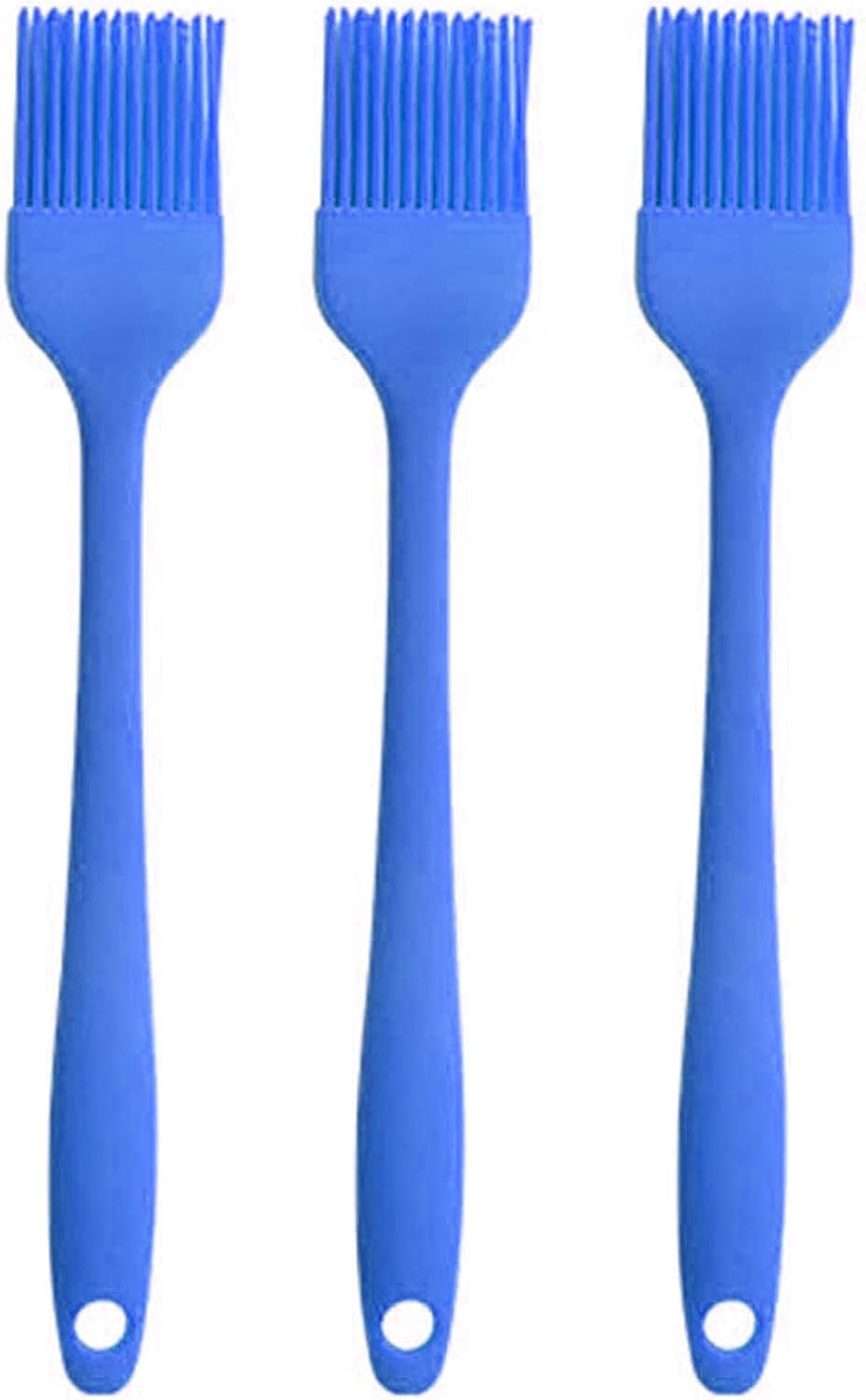 Silicone Oil brush, for BBQ Kitchen Cooking Baking and Grilling (3 PCS,orange)