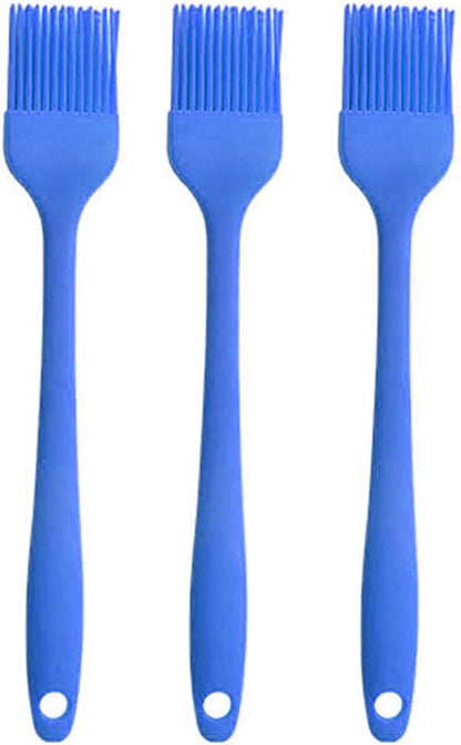 Silicone Oil brush, for BBQ Kitchen Cooking Baking and Grilling (3 PCS,orange)